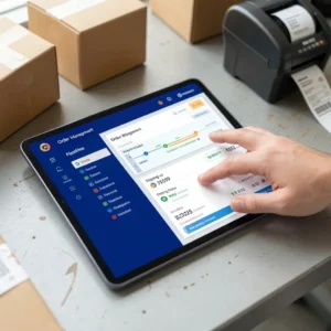 APTX order management software dashboard tracking order pipeline and shipping status