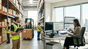 Comparison of warehouse management and inventory management software in a modern business operation